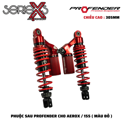 PHUỘC PROFENDER X SERIES - NVX155/AEROX 305mm( MÀU ĐỎ)