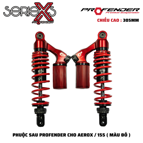 PHUỘC PROFENDER X SERIES - NVX155/AEROX 305mm( MÀU ĐỎ)