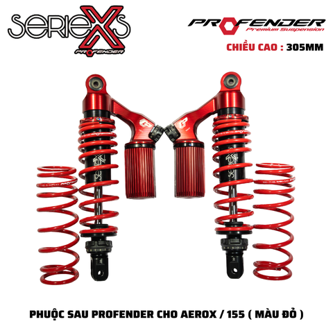 PHUỘC PROFENDER X SERIES - NVX155/AEROX 305mm( MÀU ĐỎ)