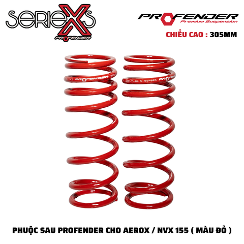 PHUỘC PROFENDER X SERIES - NVX155/AEROX 305mm( MÀU ĐỎ)