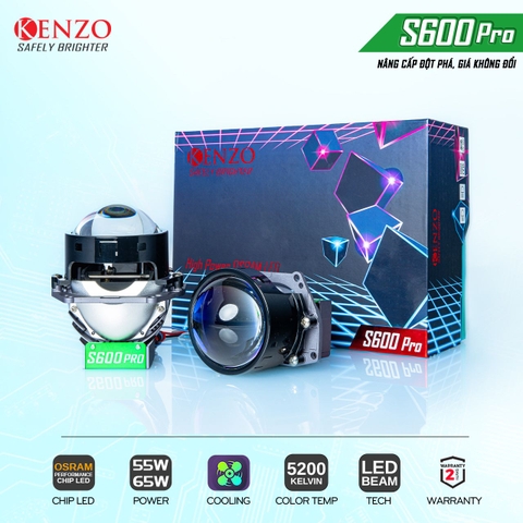 ĐÈN LED BI CẦU KENZO S600 PRO