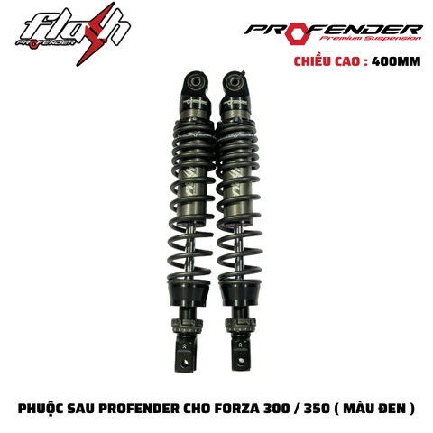 PHUỘC PROFENDER FLASH SERIES - SH300/350 - FORZA 300/350 400MM ( MÀU ĐEN )