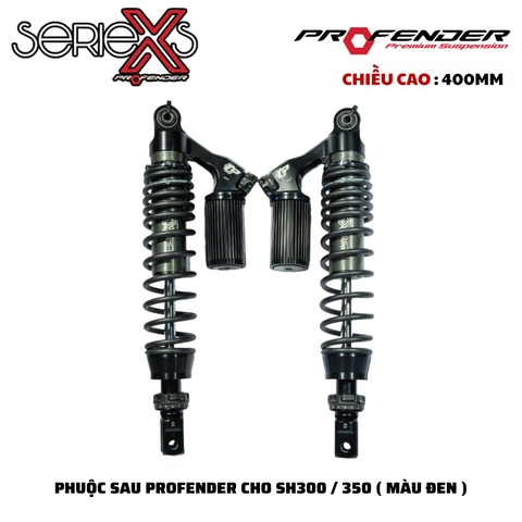 PHUỘC PROFENDER X SERIES - SH350/300 - FORZA350/300 400mm (MÀU ĐEN)