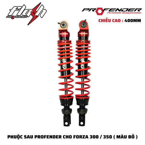 PHUỘC PROFENDER FLASH SERIES - SH300/350 - FORZA 300/350 400MM ( MÀU ĐỎ )