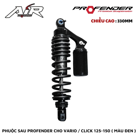 PHUỘC PROFENDER AIR SERIES - VARIO / CLICK 125-150 330MM (MÀU ĐEN)