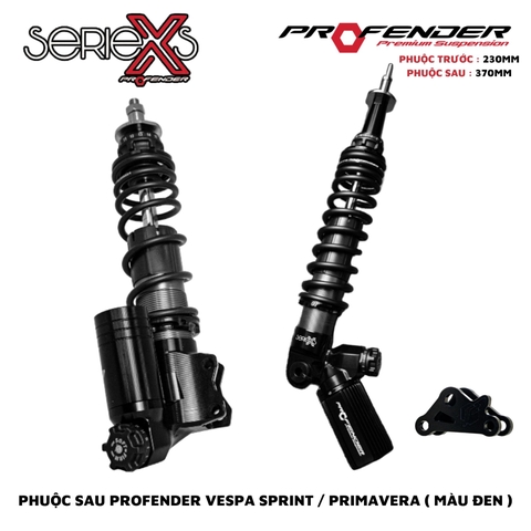 PHUỘC PROFENDER X SERIES - VESPA SPRINT / PRIMAVERA (MÀU ĐEN)