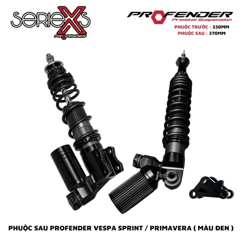 PHUỘC PROFENDER X SERIES - VESPA SPRINT / PRIMAVERA (MÀU ĐEN)