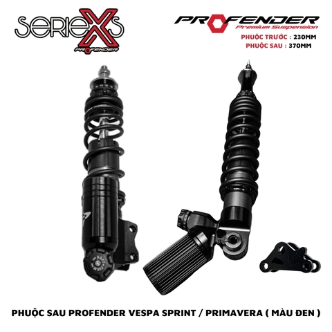 PHUỘC PROFENDER X SERIES - VESPA SPRINT / PRIMAVERA (MÀU ĐEN)