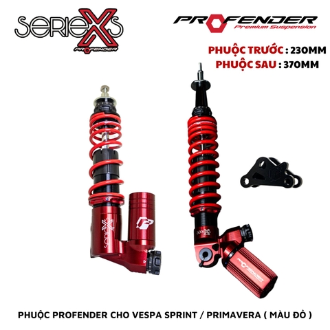 PHUỘC PROFENDER X SERIES - VESPA SPRINT / PRIMAVERA ( MÀU ĐỎ )