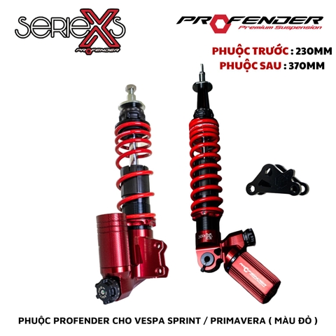 PHUỘC PROFENDER X SERIES - VESPA SPRINT / PRIMAVERA ( MÀU ĐỎ )