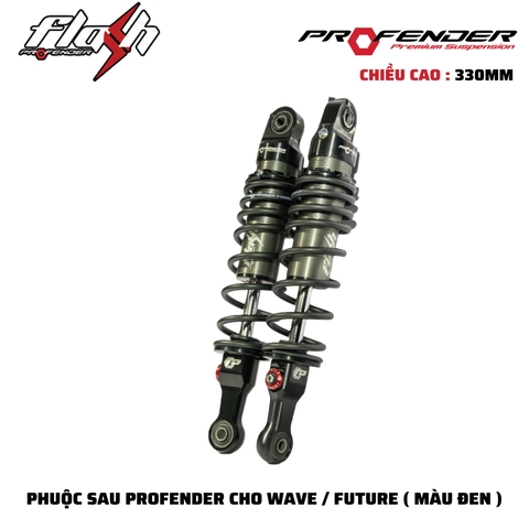 PHUỘC PROFENDER FLASH SERIES - WAVE/DREAM/FUTURE/MONKEY 330MM (MÀU ĐEN)