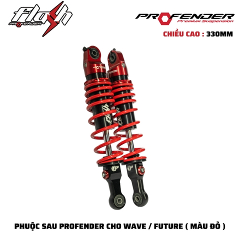 PHUỘC PROFENDER FLASH SERIES - WAVE/DREAM/FUTURE/MONKEY 330MM (MÀU ĐỎ)