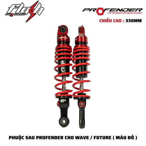 PHUỘC PROFENDER FLASH SERIES - WAVE/DREAM/FUTURE/MONKEY 330MM (MÀU ĐỎ)