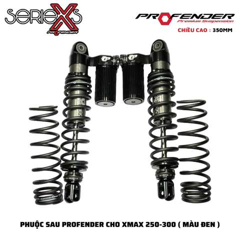 PHUỘC PROFENDER X SERIES - XMAX 250/300 350mm ( MÀU ĐEN + ĐỎ )