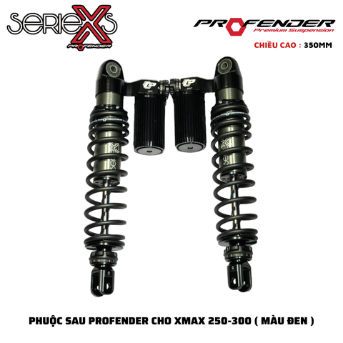 PHUỘC PROFENDER X SERIES - XMAX 250/300 350mm ( MÀU ĐEN + ĐỎ )