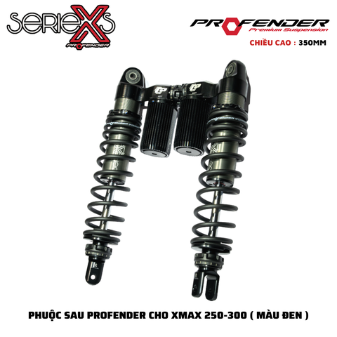 PHUỘC PROFENDER X SERIES - XMAX 250/300 350mm ( MÀU ĐEN + ĐỎ )