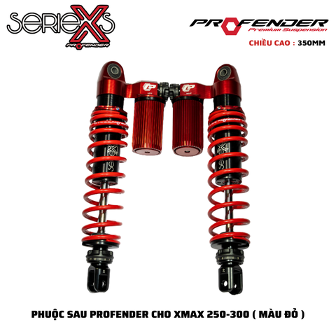 PHUỘC PROFENDER X SERIES - XMAX 250/300 350mm ( MÀU ĐỎ )