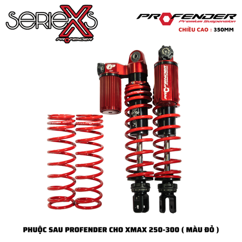PHUỘC PROFENDER X SERIES - XMAX 250/300 350mm ( MÀU ĐỎ )
