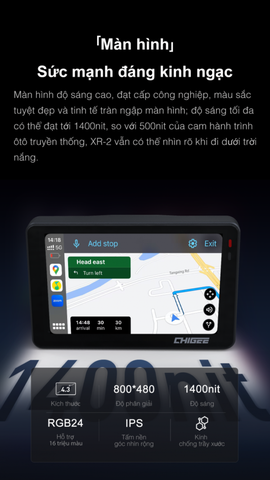 MÀN HÌNH DẪN ĐƯỜNG CHIGEE XR-2