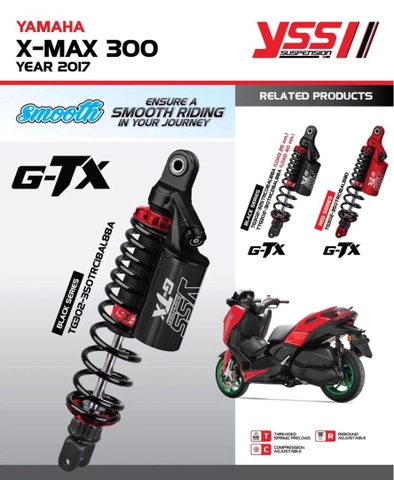 PHUỘC YSS GTX SUSPENSION XMAX 300