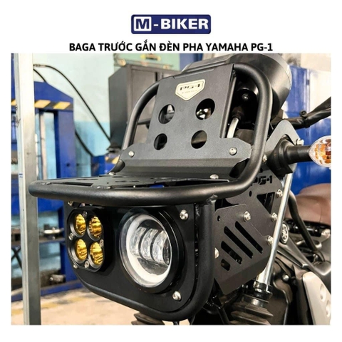 BAGA TRƯỚC GẮN ĐÈN PHA PG-1 (KHÔNG GỒM ĐÈN) (MBIKER)