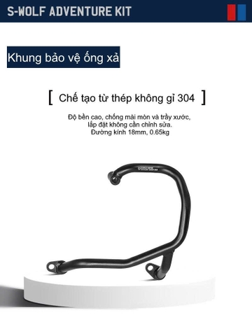 KHUNG BẢO VỆ ỐNG XẢ S-WOLF HONDA ADV 350