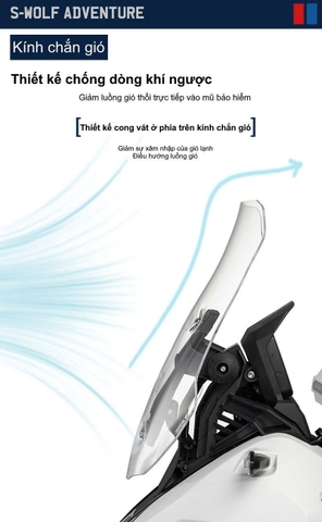 KÍNH CHẮN GIÓ S-WOLF HONDA ADV 350