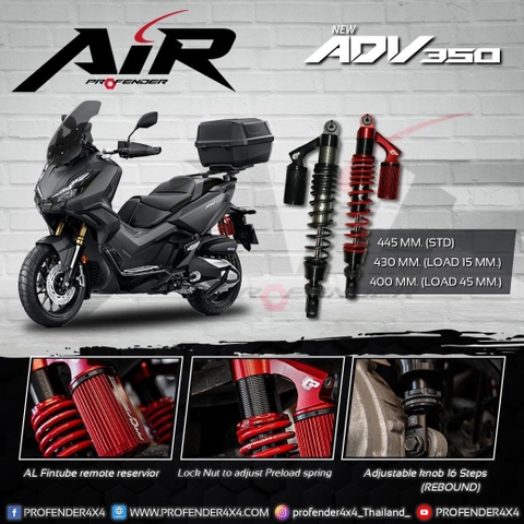 PHUỘC PROFENDER AIR SERIES - ADV 350 445MM (MÀU ĐEN)