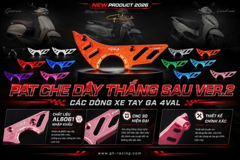 PAT CHE DÂY THẮNG SAU VER.2 CNC GH-RACING