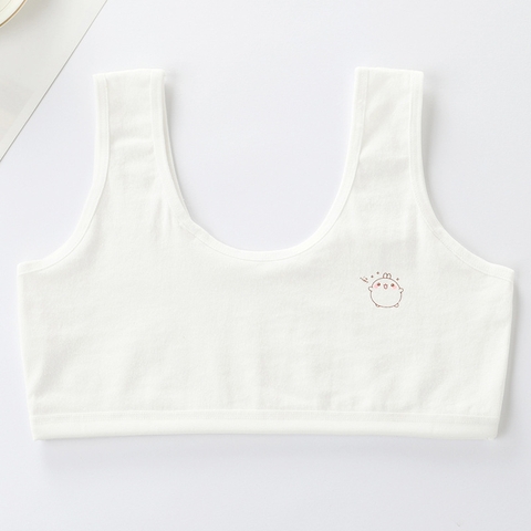 Áo lót hai dây vải cotton dành cho bé gái từ 8 đến 12 tuổi