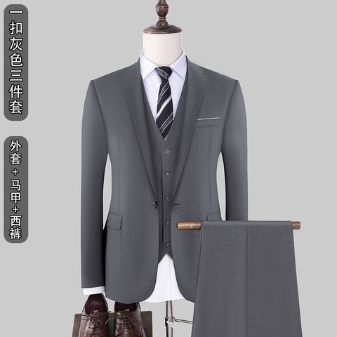 Set đồ vest kèm áo gile tôn dáng sang trọng dành cho nam