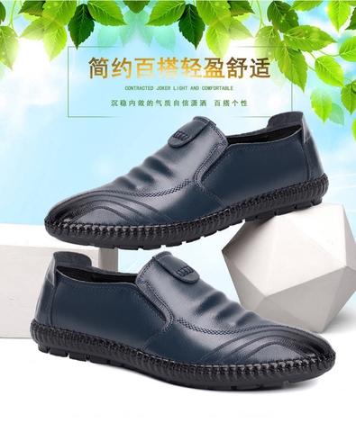 Giày lười đế cao su mềm thoáng khí dành cho nam
