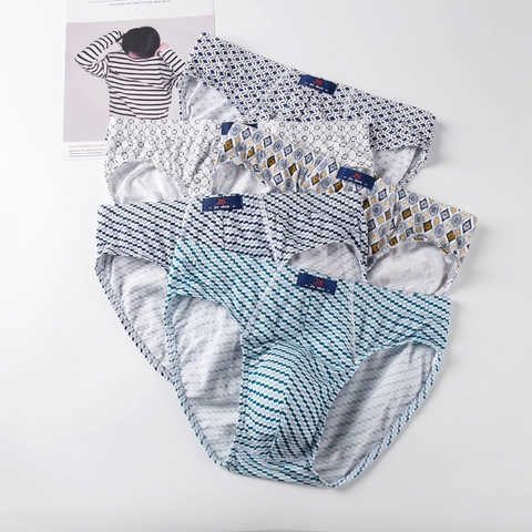Quần lót nam họa tiết cotton nguyên chất thoáng khí