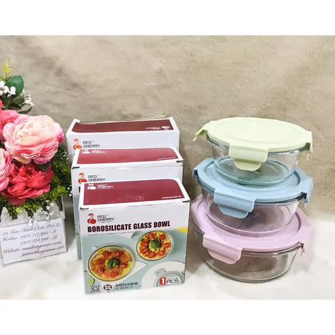 Hộp đựng thực phẩm thủy tinh tròn BX3003