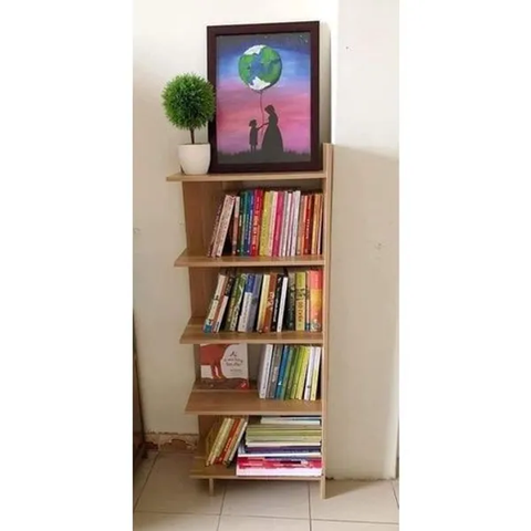 Kệ sách gỗ 5 tầng, kệ gỗ góc tường