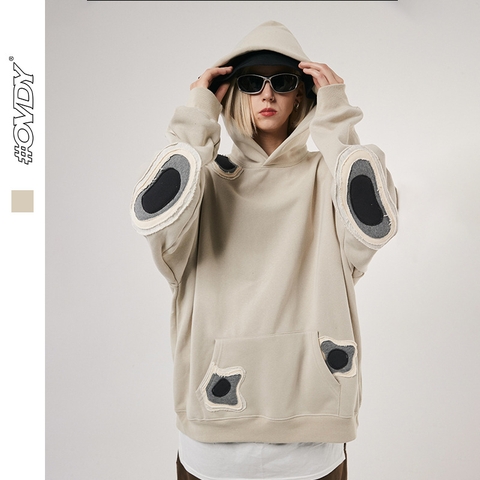 Áo hoodie OVDY unisex lông cừu thiết kế họa tiết mới lạ