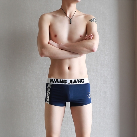 Quần lót boxer cotton WANGJIANG cá tính dành cho nam