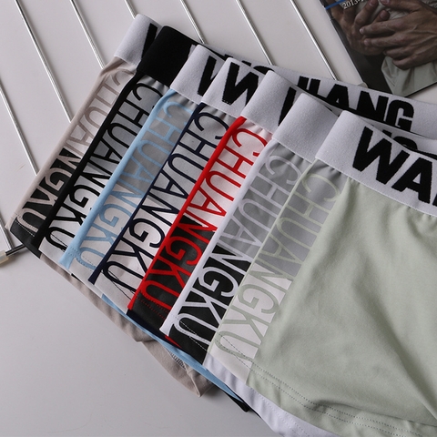 Quần lót boxer cotton WANGJIANG cá tính dành cho nam