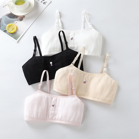 Áo lót hai dây có thể điều chỉnh vải cotton dành cho bé gái