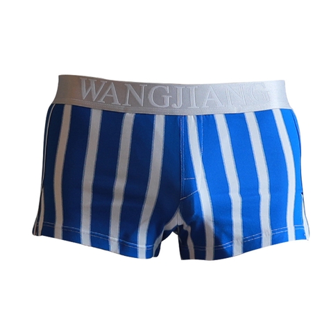 Quần lót boxer nam WANGJIANG kẻ sọc co giãn mềm mại