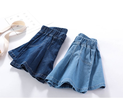 Quần giả váy kiểu dáng xếp ly phong cách Hàn Quốc dành cho bé gái