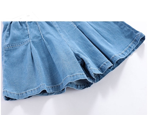 Quần giả váy kiểu dáng xếp ly phong cách Hàn Quốc dành cho bé gái