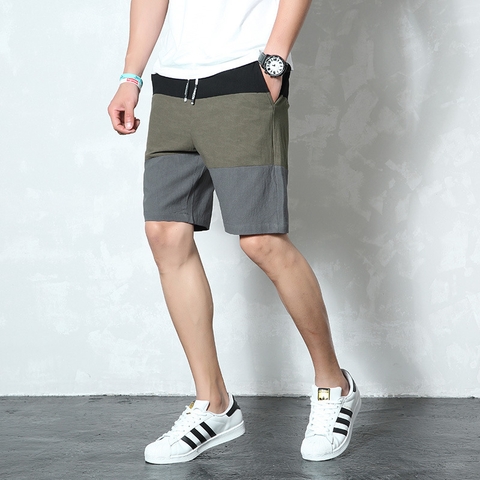 Quần short thể thao nam phối ba màu trẻ trung hợp thời trang