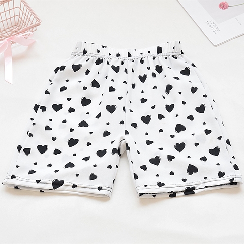 Quần short vải voan ống rộng kiểu dáng mỏng thiết kế họa tiết thời trang dành cho bé gái