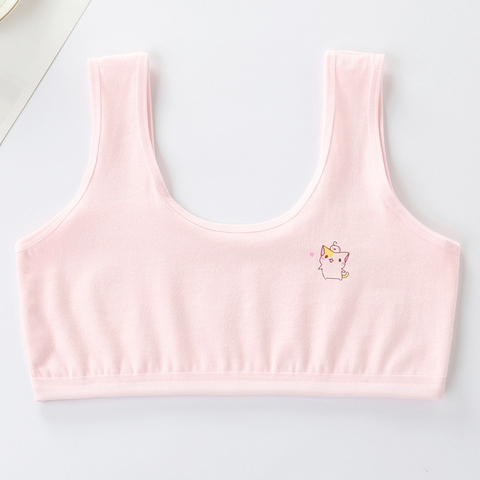 Áo lót hai dây vải cotton dành cho bé gái từ 8 đến 12 tuổi