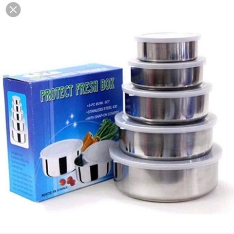Bộ thố lạnh inox 5 món