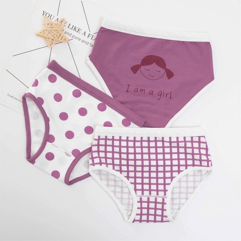 Quần lót vải cotton kiểu dáng dễ thương dành cho bé gái