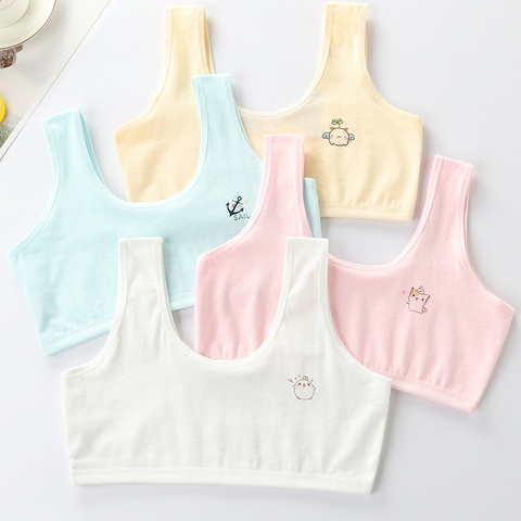 Áo lót hai dây vải cotton dành cho bé gái từ 8 đến 12 tuổi