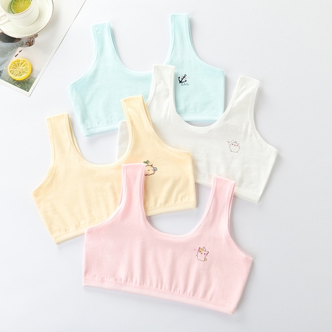 Áo lót hai dây vải cotton dành cho bé gái từ 8 đến 12 tuổi