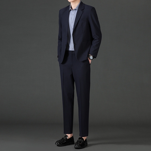 Bộ đồ vest nam lịch lãm nhẹ nhàng phong cách Hàn Quốc